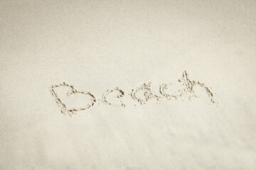 A Beautiful sea and sand on the shore vacation travel background