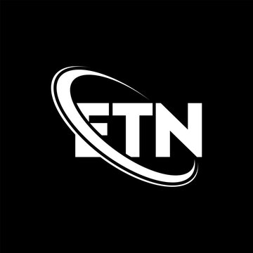 ETN logo. ETN letter. ETN letter logo design. Initials ETN logo linked with circle and uppercase monogram logo. ETN typography for technology, business and real estate brand.