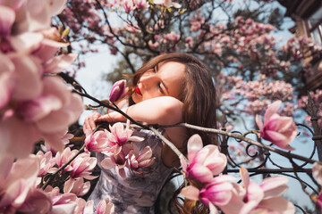 portrait of a woman in the garden