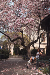 portrait of a woman in the garden