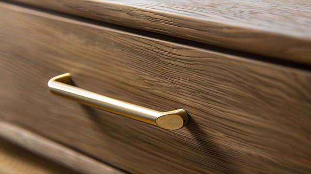 wooden bedside table.
