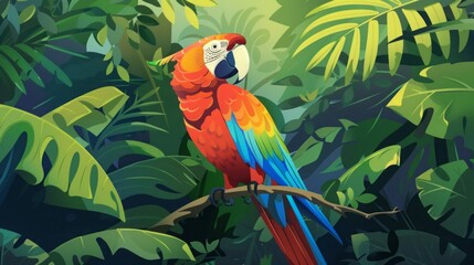 Fototapeta premium tropical parrot.