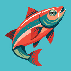 salmon vector design 
