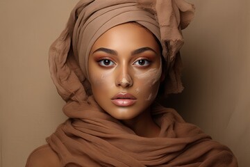 realistic photo of makeup on neutral background, in the style of uniformly staged images - Powered by Adobe