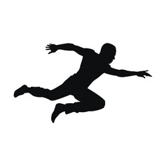 Fototapeta premium Parkour Silhouette