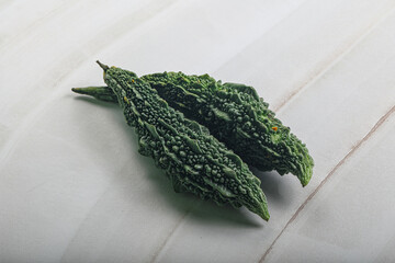 Raw green exotic Bitter melon