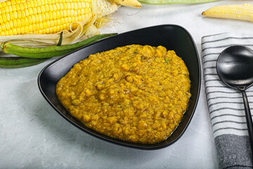 Vegan cuisine - Indian soup daal