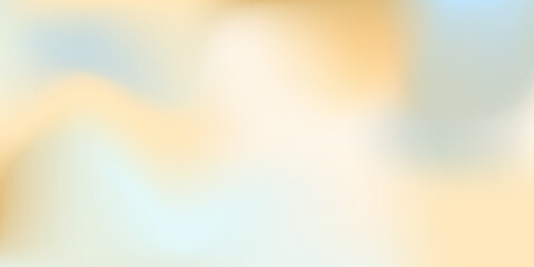 Delicate nude gradient. Pastel background for banner. Blue, yellow, orange color.