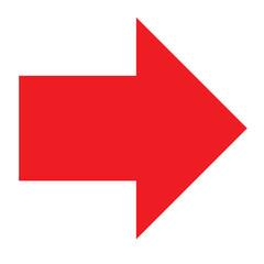 Straight pointed arrow icon. Black arrow pointing to the right. Black direction pointer