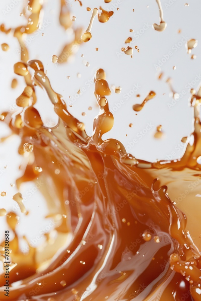 Poster Close up view of a liquid wave, perfect for design projects