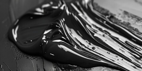 A close-up photo of melted chocolate. Perfect for food blogs and recipes