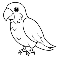 bird on a branch vector illustration