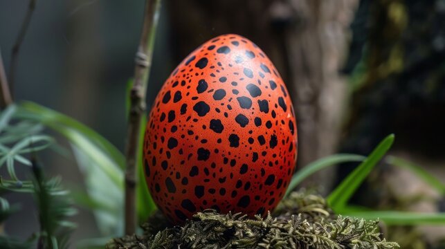 red dinosaur egg.