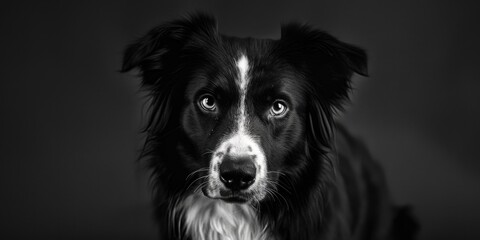 A monochromatic image of a dog, suitable for various design projects