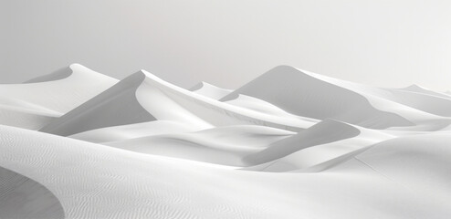 A scenic view of white sand dunes in the desert. Perfect for travel and nature concepts