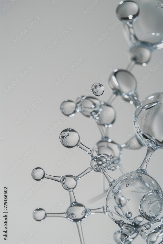 Poster A stack of bubbles floating on top of each other. Can be used for design projects or as a background element