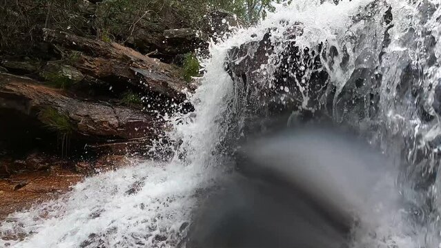 Cachoeira no distrito de Conselheiro Mata, na cidade de Diamantina, Estado de Minas Gerais, Brasil