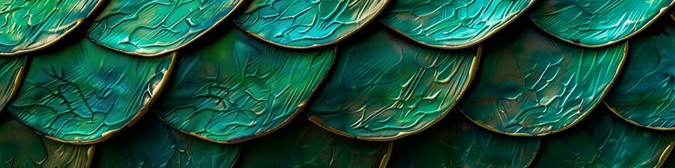 green dragon scales. - obrazy, fototapety, plakaty