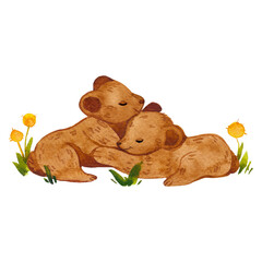 Teddy Bears with flowers (Print On Demand). 