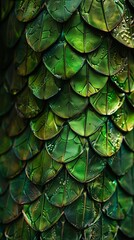 Naklejka premium green dragon scales.