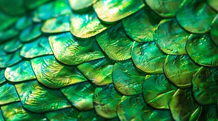 green dragon scales. - obrazy, fototapety, plakaty