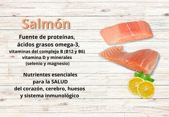 Salmón, pescado, alimentación, nutrición 