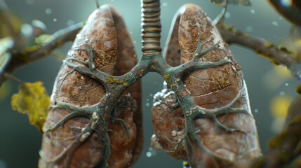 lungs human organ.