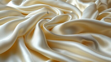   A close-up of a white cloth with a knotted knot at the top and one at the bottom - obrazy, fototapety, plakaty
