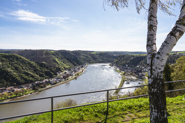 Blick ins Tal der Loreley in Sankt Goar-Werlau