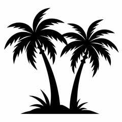 Obraz premium silhouette of trees