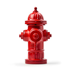 Red Fire Hydrant isolated on white background