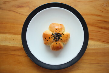 Red Bean Bread seen above