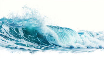 Ocean wave on a white background.