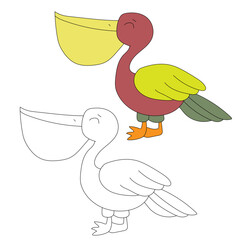 Cute Little Bird Clipart Flat Design. Bird Vector Flat Illustration