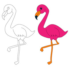 Cute Little Bird Clipart Flat Design. Bird Vector Flat Illustration