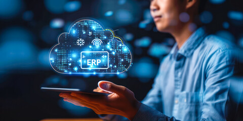 Executive Implementing Cloud-Based ERP System for Business Management Efficiency Through a Smart Interactive Interface