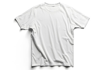 Mock up T-shirt in a white color isolated on white background