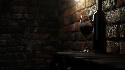 an elegant glass of wine close-up - obrazy, fototapety, plakaty