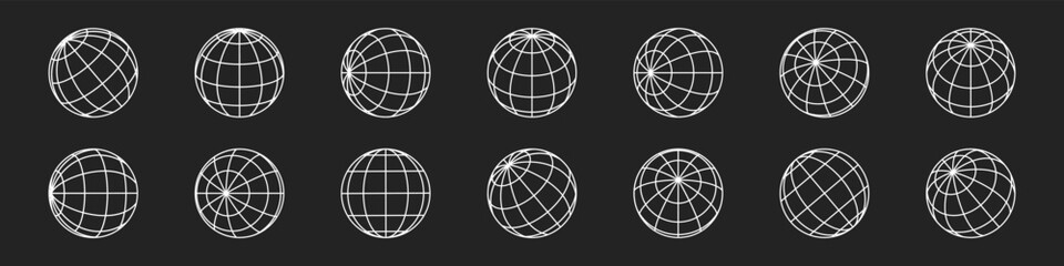 Globe icon. Globe icon set. Vector illustration.