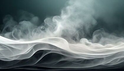 Subtle Shroud: Almost Imperceptible Steam on a Soft Background - obrazy, fototapety, plakaty