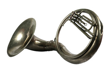 The sousaphone is a wind instrument that belongs to the tuba family - obrazy, fototapety, plakaty