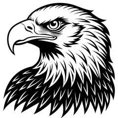 bald eagle silhouette vector illustration svg file