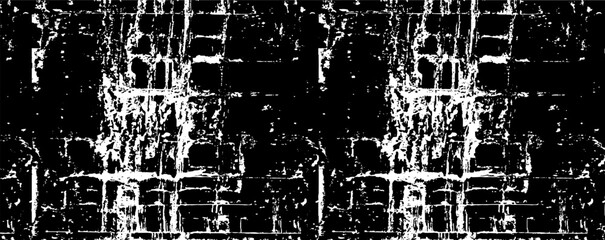 Scratched and Cracked Grunge Urban Background Texture Vector. Dust Overlay Distress Grainy Grungy Effect. Distressed Backdrop Vector Illustration. Isolated Black on White Background. EPS 10.
