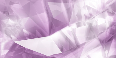 Abstract background of crystals in light purple colors with highlights on the facets and refracting of light - obrazy, fototapety, plakaty