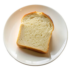 Sliced bread isolated on transparent background
