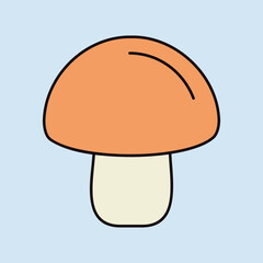 Mushroom Champignon isolated vector icon - 779171113