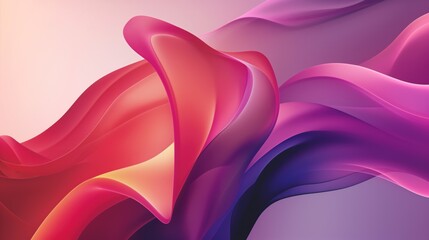 Detailed view of abstract pink and purple lines and shapes
