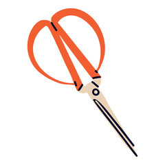 Sewing kit illustration, sewing tools and supplies, sewing scissors