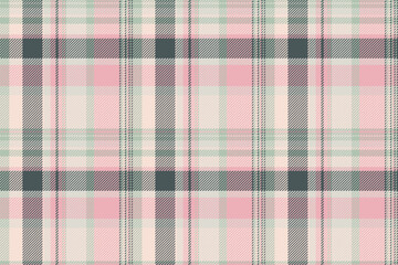 Textile pattern seamless of background vector plaid with a texture fabric tartan check.