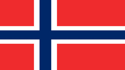 Flag of Svalbard. official flag of Spitsbergen near Arctic